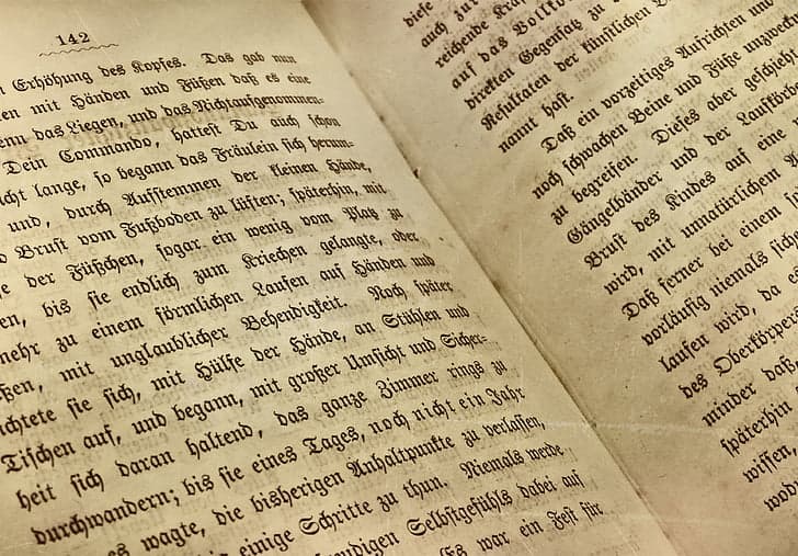 An old book page